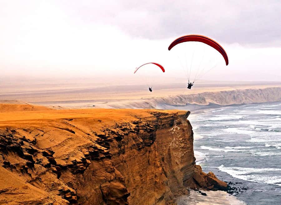 Paracas : Paragliding - Fly Like a Bird - What the flight itself feels like