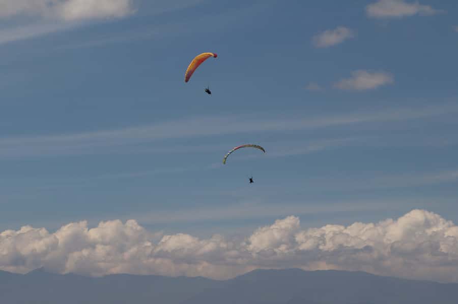 Paragliding Activity with Transfers from Bogota - Reaching the launch site above the savannah