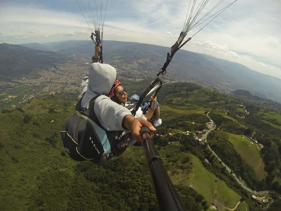 Paragliding Experience - Walking to the launch point
