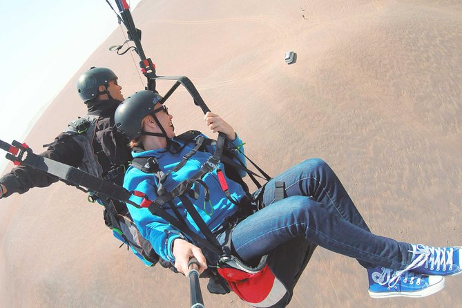 Paragliding Flight at Paracas National Reservation - From Av. Los Libertadores to the flying zone