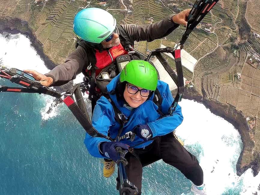 Paragliding from Puerto de la Cruz or Teide National park - How the pilots handle nervous first-timers