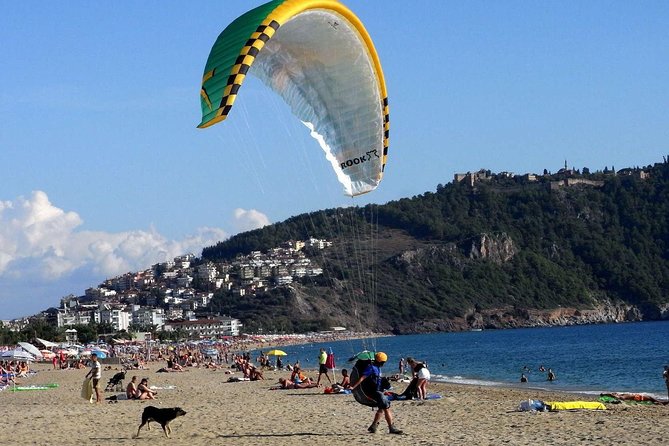 Paragliding in Alanya from Antalya region - The Jeep ride up Mount Akchali Tepe