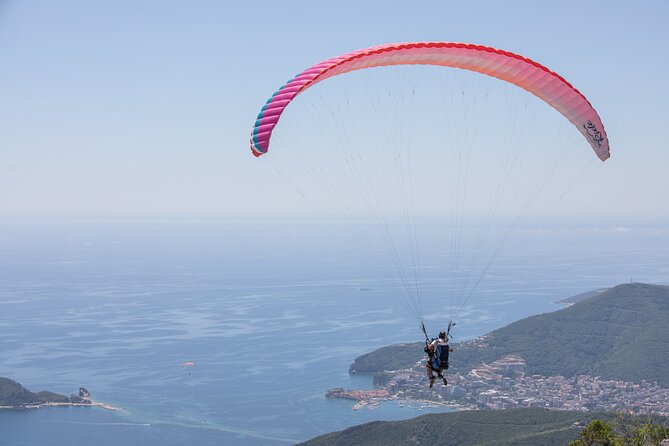 Paragliding in Budva with Certified Pilot (Free Pick-Up Included) - What the Budva Riviera looks like from above