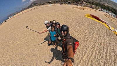 Paragliding in Chania