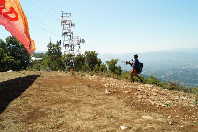 Paragliding Tandem Experience From Dajti Mountain - Landing and the Taxi Back