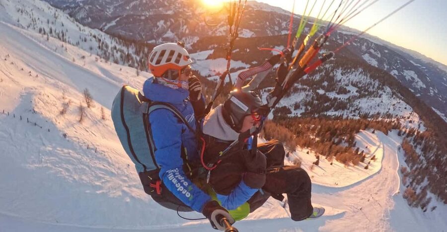 Paragliding Tandem Flight Kronplatz Dolomites Alps - What your tandem flight feels like