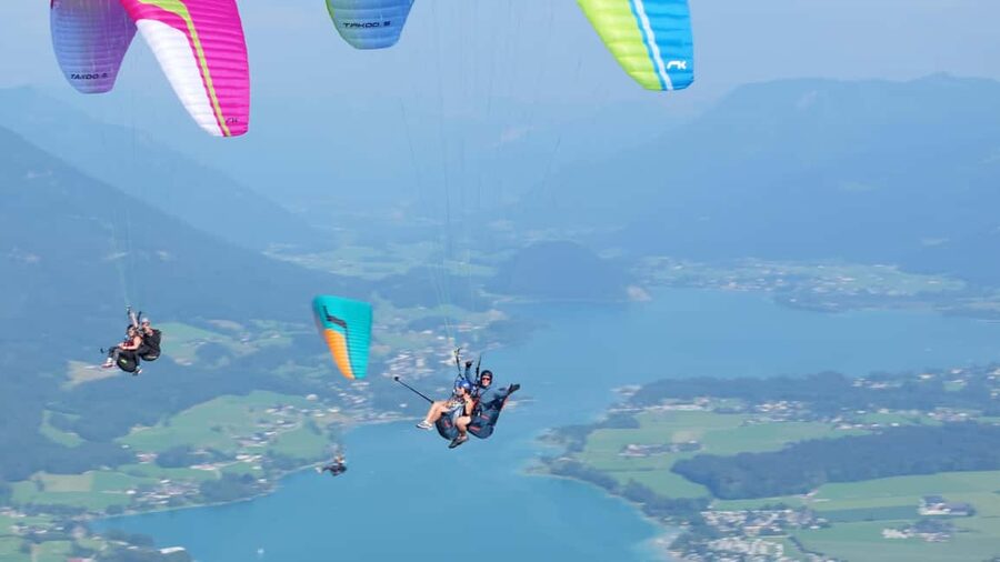 Paragliding Tandem in Salzkammergut / Sound of Music Flight - Wolfgangsee from a very different angle