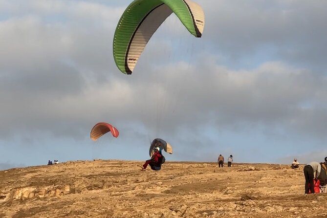 Paragliding view of the Atlas - Leaving Jemaa el-Fnaa for the Atlas foothills