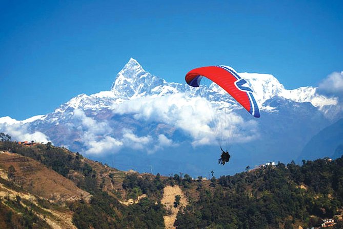 Pokhara: 30-Minute Paragliding Adventure with pick up/drop off - Phewa Lake from above