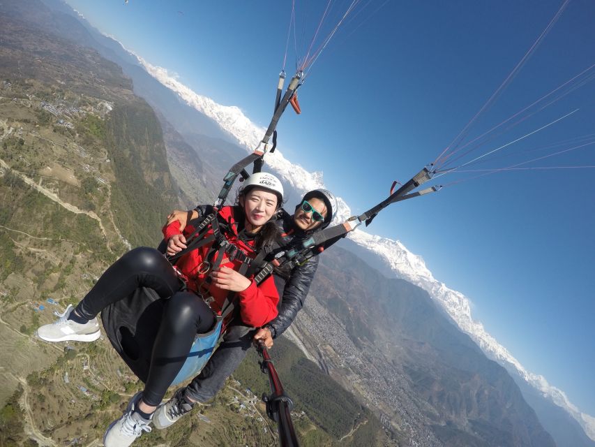 Pokhara: 30-Minute Tandem Paraglide - The takeoff: a short run and a wide view