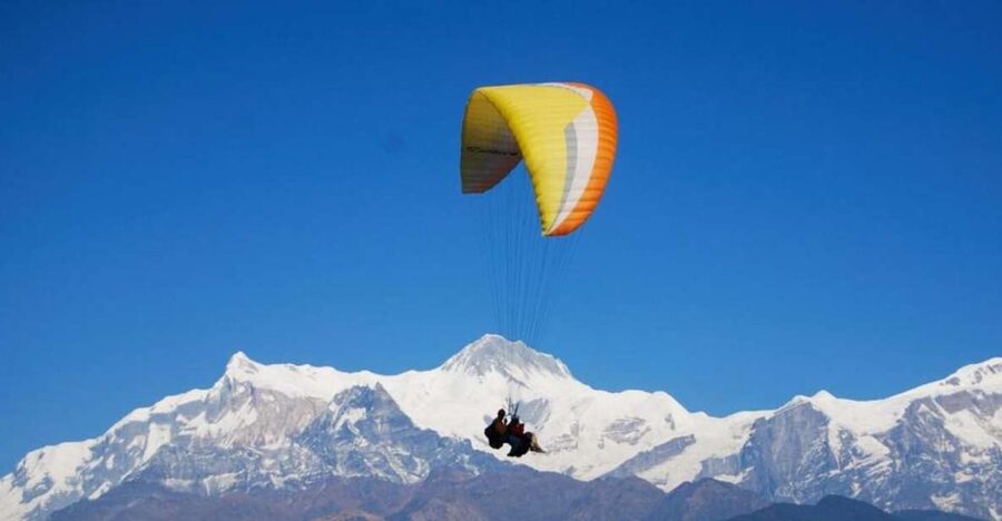 Pokhara: Paragliding Adventure with Photos and Video - Taking off above Phewa Lake