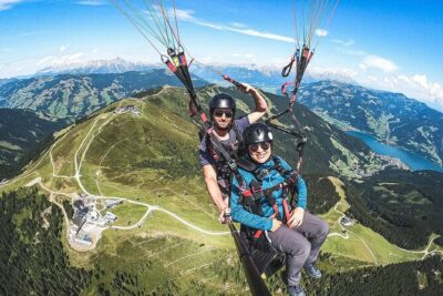 Private tandem flight Classic from the Schmittenhöhe in Zell am See