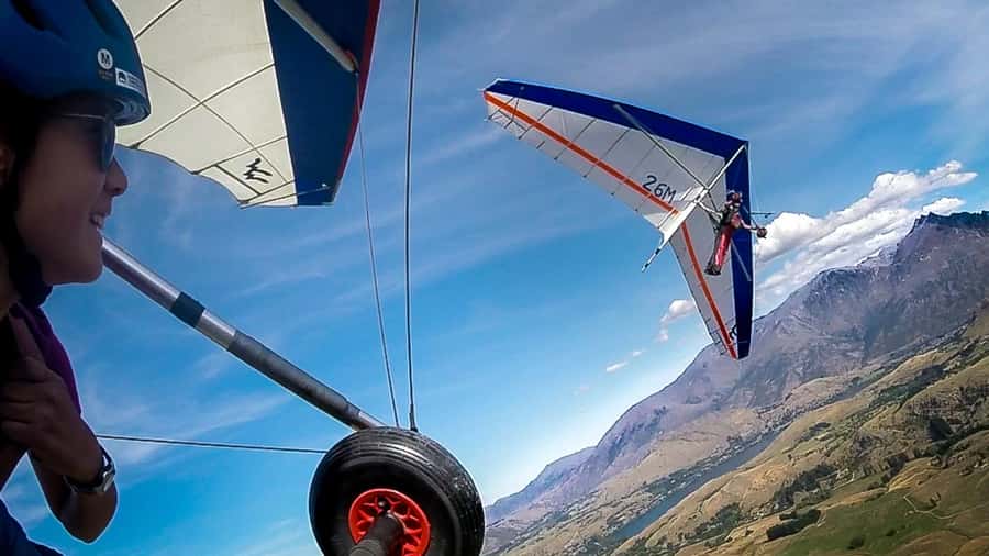 Queenstown: Tandem Hang Gliding Experience - Heading toward the Coronet Peak launch site