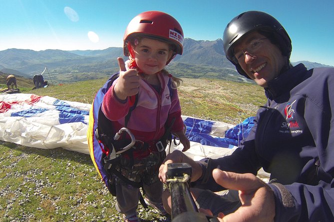 Queenstown Tandem Paragliding from Coronet Peak - The briefing, harness, and launch