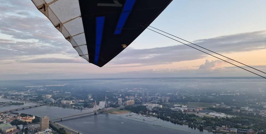 Riga: Hang-Glider 10-Minute Flight Over the City - Photos, video, and the value of $82