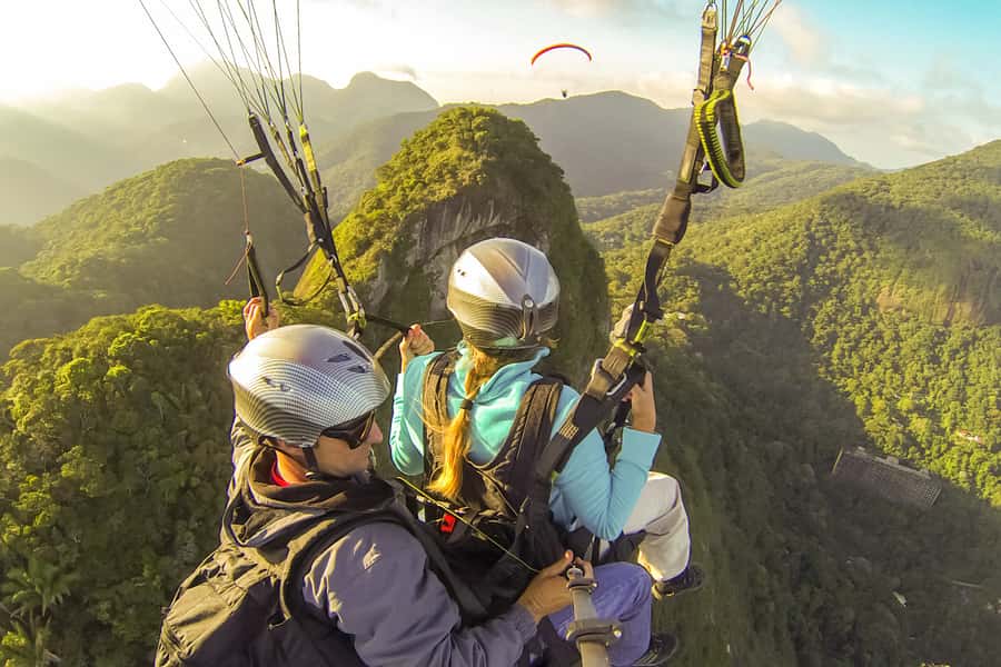 Rio de Janeiro: Paragliding Tandem Flight - Leaving Pedra Bonita without an engine