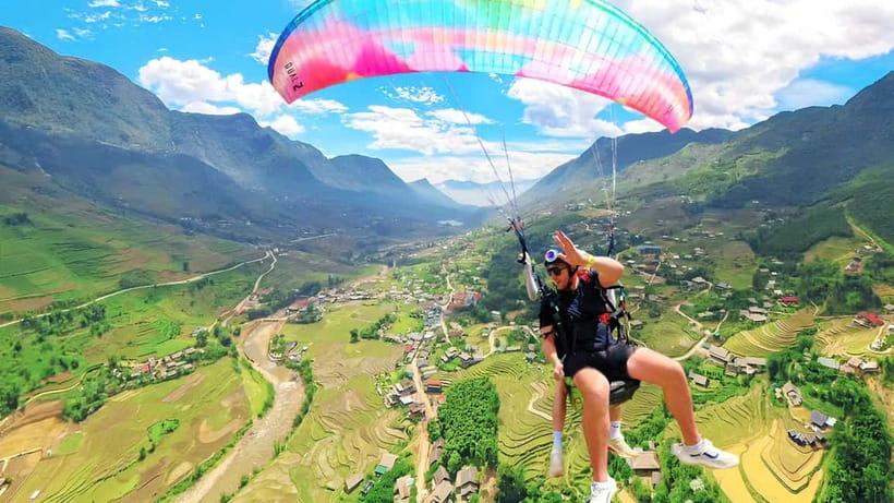 Sapa: Tandem Paragliding Adventure with Pickup & Drop-off - Leaving Sapa for the mountain launch point