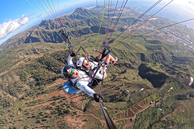 SILVER 1000m paragliding tandem flight above South Tenerife - The glide toward La Caleta