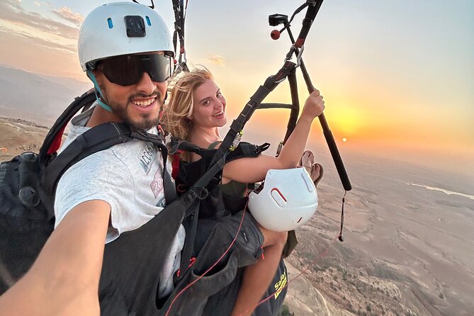 Sunset Paragliding in Agafay – Tandem Flight from Marrakech” - The launch and the first minutes in the air
