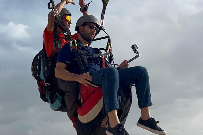Sunset Paragliding in Agafay – Tandem Flight from Marrakech” - Getting ready for a first tandem flight