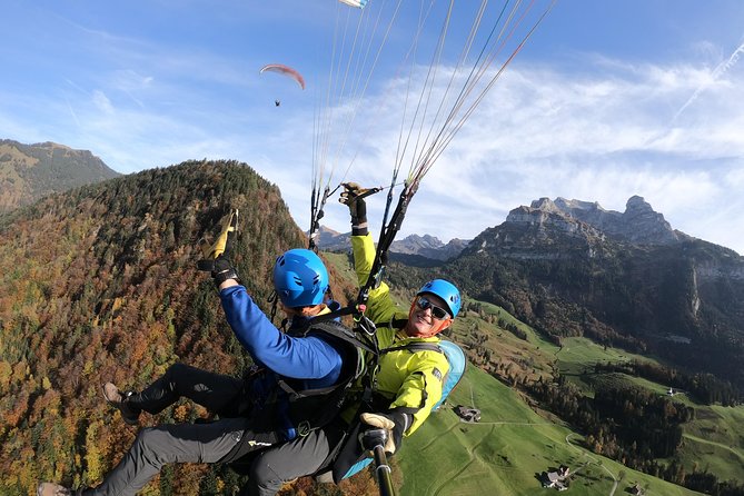 Tandem Flight Zurich-Engelberg - Meeting in Lucerne and Reaching the Launch Site