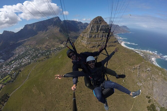Tandem Paraglide Flight with Instructor - Cape Town from a paraglider’s seat