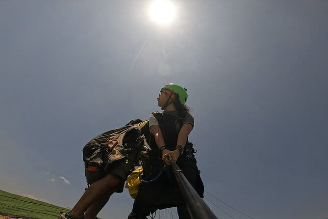 Tandem Paragliding Experience in Hanoi - Leaving Hanoi for the hills