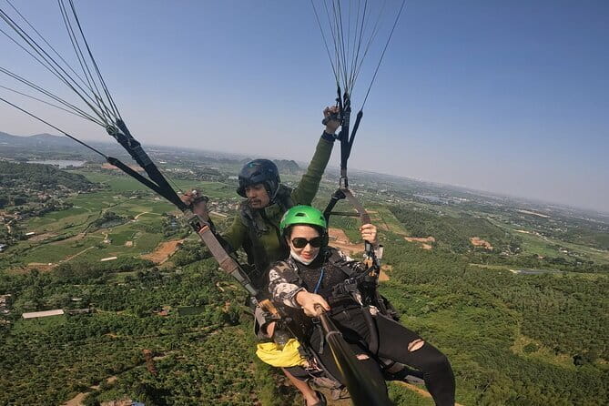 Tandem Paragliding Experience in Hanoi - The 655-meter view over Bu hills