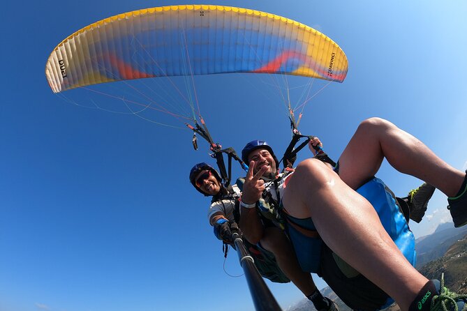 Tandem Paragliding Flight in Taormina - Taking off near Taormina and Letojanni