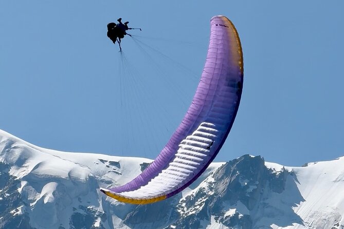Tandem Paragliding Flight to Chamonix Facing Mont Blanc - The meeting point on Route Henriette d’Angeville