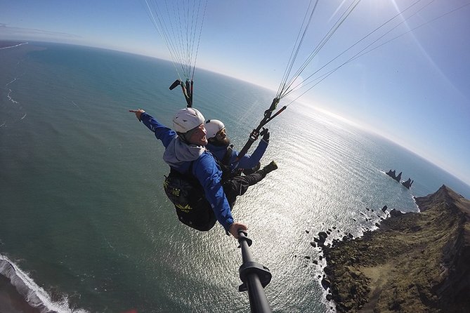 Tandem Paragliding Flights from Vik - Reynisdrangar turns the view into a postcard