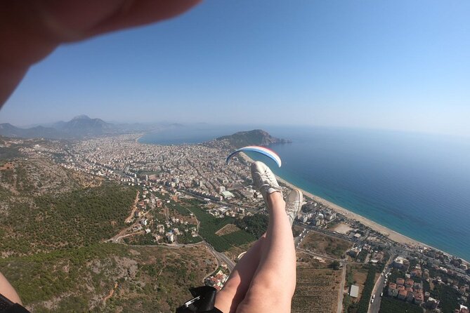 Tandem Paragliding from Antalya to Alanya - The Flight: Fifteen Minutes of Coast and Mountain Views