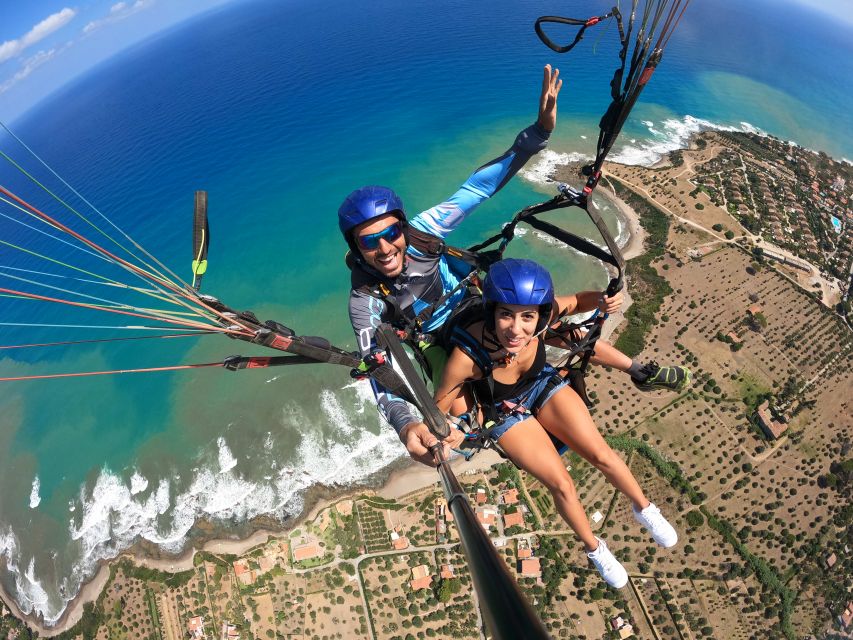 Taormina: Paragliding Tour with Instructor and GoPro Video - Safety equipment and the first few minutes
