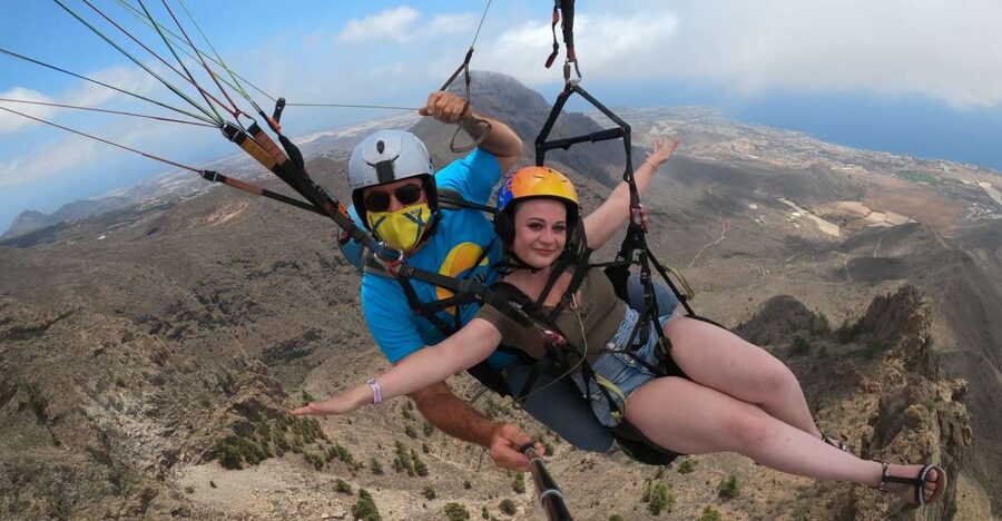 Tenerife: Paragliding with National Champion Paraglider - Taking off above Costa Adeje
