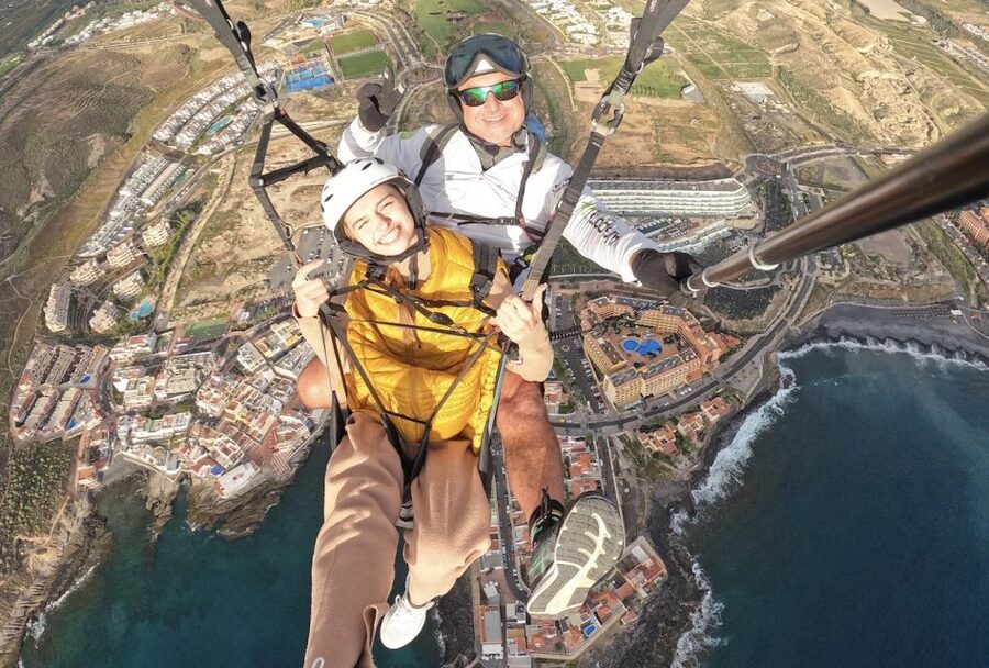 Tenerife: Tandem Paragliding Flight with Pickup - Takeoff: a short burst of action