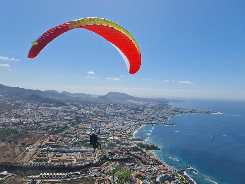 Tenerife: Tandem Paragliding in Adeje with hotel transfer - Flying over Adeje toward La Caleta