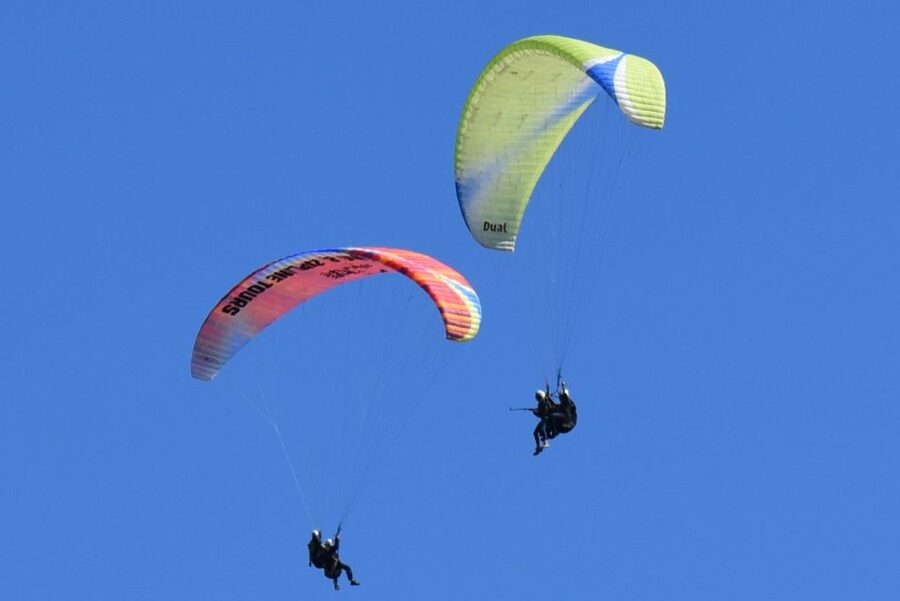 Vík: Paragliding Tandem Flight - Reaching the takeoff area