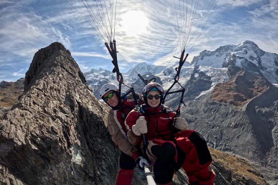 Zermatt: Paragliding Passenger Flight with Matterhorn Views - The flight above the Matterhorn